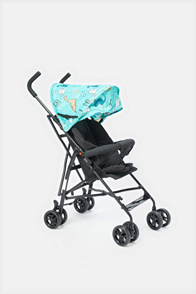 REDTAG Black And Blue Printed Buggy With Round Canopy