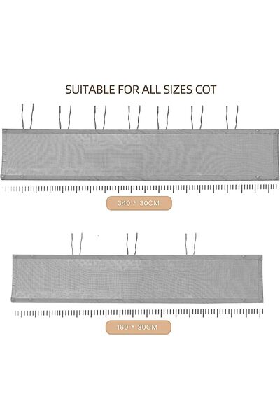 Generic Dabayzi Breathable 3D Mesh Crib Bumper, Shock-Absorbing, Microfiber, Grey