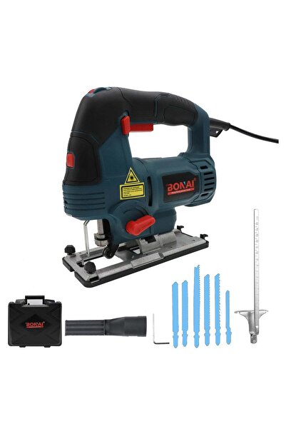 Bonai قاطع بانوراما - 6 سرعات متغيرة، ضوء LED، دليل ليزر، شفرة تيتانيوم للخشب...