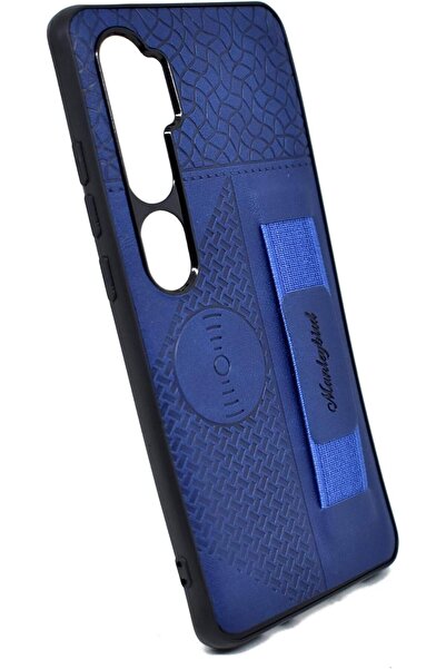 Generic Leather Case with Stand for Xiaomi Mi Note 10 Pro and Mi Note 10 Lite - Blue (Simple PU Leather)