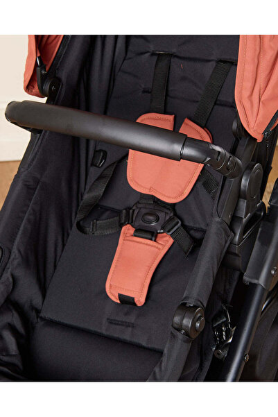 REDTAG Black And Orange Baby Single Foldable Stroller