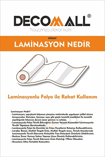 DECOMALL Suya Dayanıklı 60 x 100cm Mutfak Banyo Zemin Mermer Mobilya Fayans Yapışkanlı Folyo Kaplama CODE 197