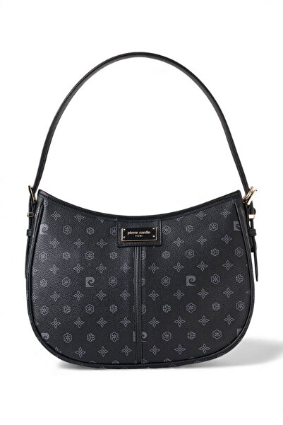 Pierre Cardin Monogram Black Women's Handbag 05Pc25K10343-Mn
