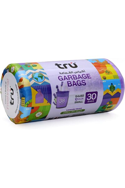 Tru ® Lavender Scented Garbage Bags Compact Roll 54 x 60 cm 10 Gallon (90 bags)