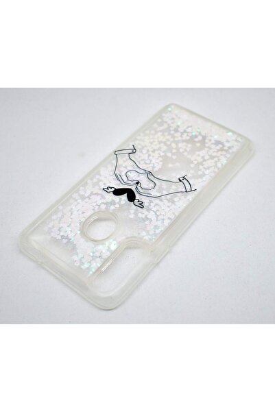 Generic Transparent glossy silicone gel and TPU shockproof phone case for Samsung Galaxy A20S (white)