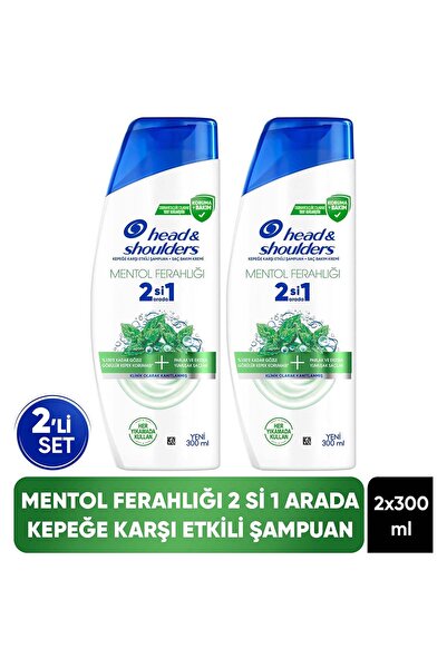Head & Shoulders Mentol Ferahlığı Kepek Karşıtı Şampuan 300ml x 2 Adet
