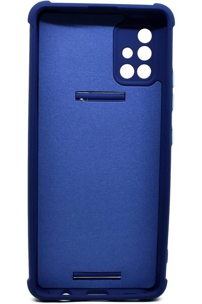 MOCOM Luxury Wrist-Strap Case for Samsung Galaxy A51 5G, Soft Silicone Candy Colors (Blue)