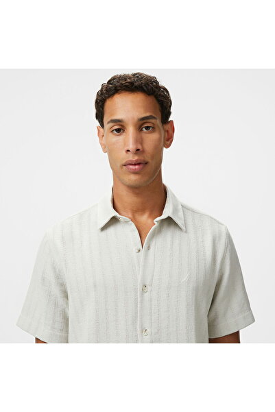 Nautica Men's Beige Classic Fit Shirt