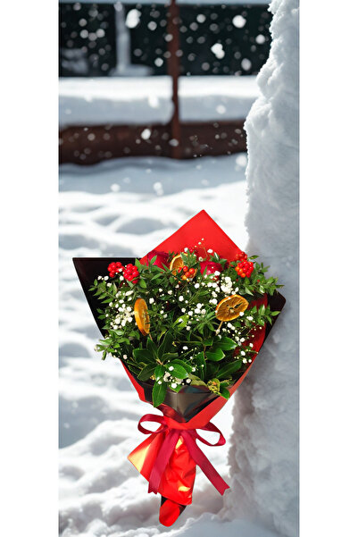 gül bahçesi çiçekçilik Yılbaşı Kokina ve Gül, Papatya Buketi