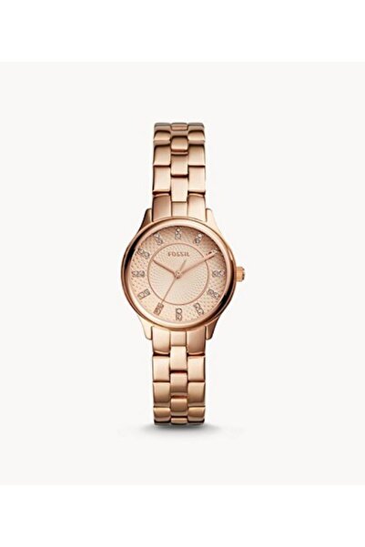 Fossil Analog Women's Watch Gold Plated Metal Bracelet