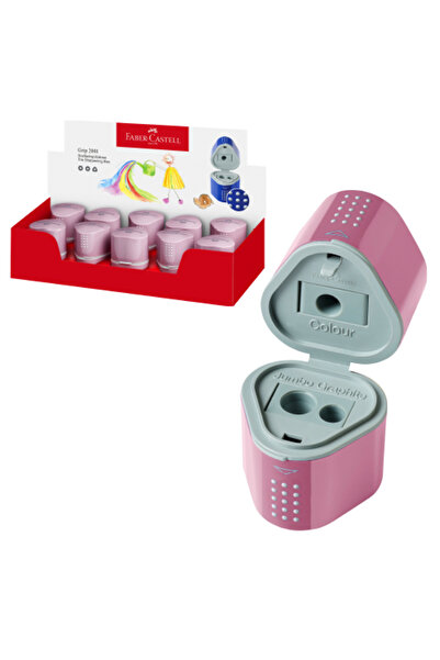 Faber Castell Faber-Castell Sharpener Grip Trio w/barrel Pink
