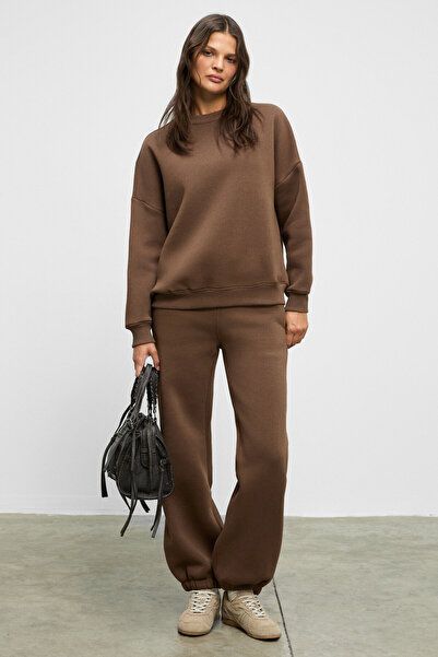 ETHIQUET CARICA Γυναικείο παντελόνι από οργανικό βαμβάκι με φλις εσωτερικά, υ...