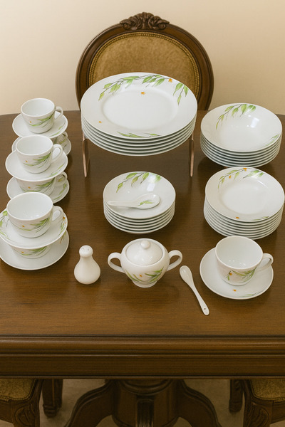 Dania ✨ Luxurious dinnerware set for 6 people – 47 pieces that add a touch of luxury to your table ✨