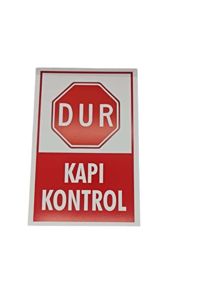 HiperAD Reklam Stop Door Control Sign – 5 mm Foil Print on Decote Warning Sig...