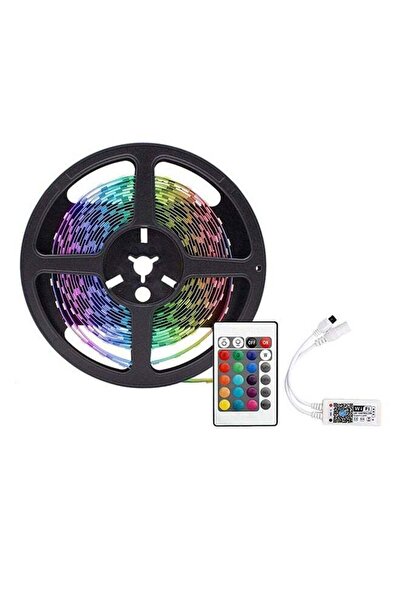 YWXLight شريط LED متعدد الألوان RGB مع جهاز تحكم عن بعد عبر Wi-Fi (متعدد الأل...