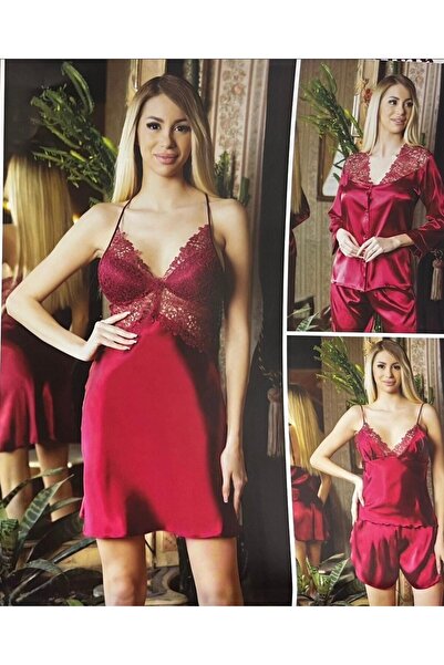 Carmella 2090 6-Piece Nightgown and Robe Set (Ecru)