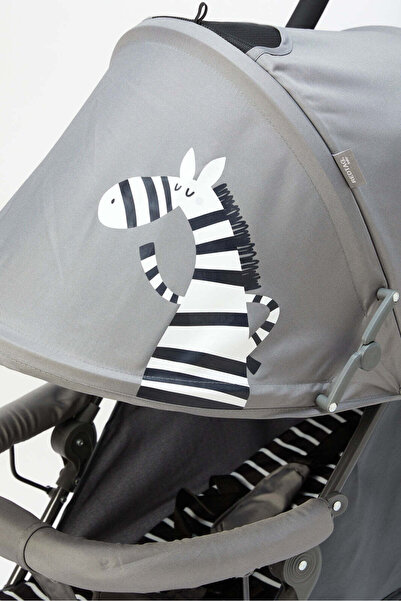 REDTAG Grey Zebra Baby Stroller