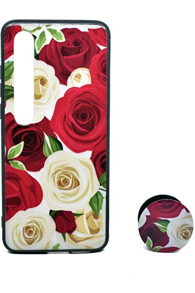 Generic Stylish Back Cover with Stand for Xiaomi Mi 10 Pro (Red) - Thermoplastic Polyurethane