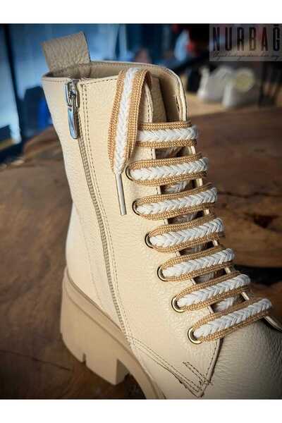 NURBAĞ DOKUMA Mink White Hair Braid 100 cm Bow