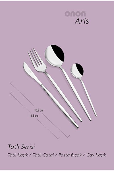 onon Sofrada Moda Aris 4-Piece Dessert Set 18/10