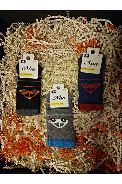 LİA Underwear Patterned Children's Socks 3-Piece