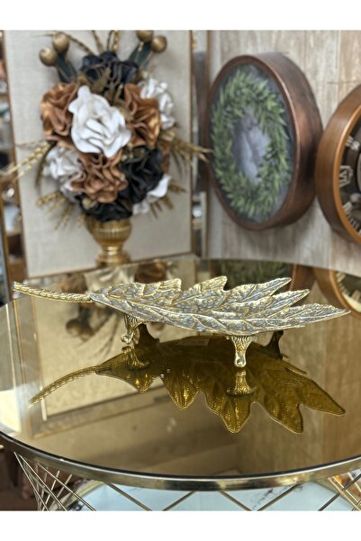 city gold ESKİTME TELKARİ YAPRAK AYAKLI 80cm