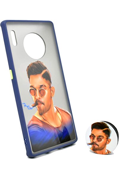 Generic Custom Polycarbonate Hard Shockproof Protective Case with Special Print for Huawei Mate 30 Pro - Blu