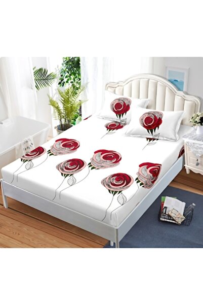 MHR Fitted sheet and 2 pillowcases with elastic, Finet, 2 persons, 160x200cm, multicolor