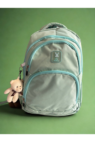 Minga London Rucsac cu breloc ursuleț verde mentă -Mingalondon