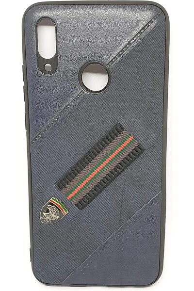 Other جراب جلدي مع حامل لهاتف هواوي بي سمارت 2019 - أزرق داكن