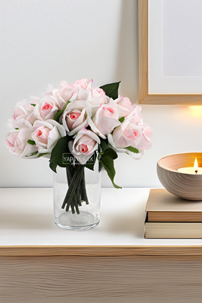 Yapay Çiçek Deposu باقة ورد جونكا صناعي فاخرة مكونة من 6 زهور بطول 25 سم ملونة