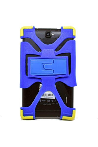 Generic Shockproof Rubber Silicone Case with Stand for 7-8 inch Tablet (Blue)