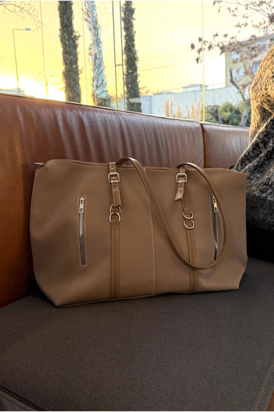 Mupa Shoes Women's Hand and Shoulder Bag Mink