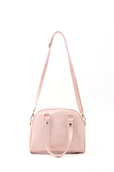 SHAKA Crinkled Textured Pink Shk205 Faux Leather Zippered Single Compartment Adjustable Strap Hand, Arm and Shoulder Bag