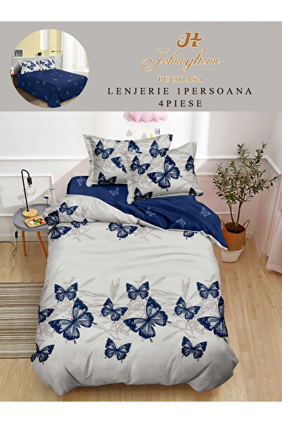 FIONNA.RO Finet Bed Linen 1 Person - Blue Butterflies