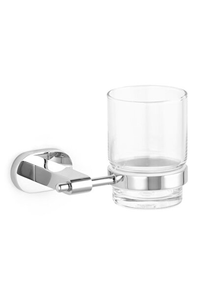 Maison Mex Cup holder, GIVEN, L.13 l.9.9 H.9.5 cm, chrome