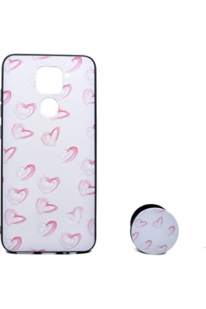 Generic Stylish Back Cover with Stand for Xiaomi Redmi Note 9 (Light Pink) - ...