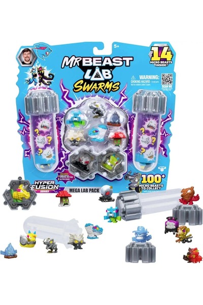 Moose Toys مجموعة MrbeastLab Swarms S3 Mega Lab المكونة من 14 قطعة (قطعة واحد...