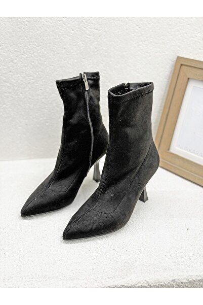 NUR KARACA حذاء نسائي بكعب كأسي 8 سم ومقدمة مدببة 26K7889