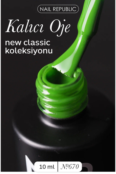 Nail Republic Kalıcı Oje Classic Colors 670 Yeşil – Zarif Tırnaklar İçin Uzun...