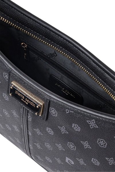 Pierre Cardin Monogram Black Women's Handbag 05Pc25K10343-Mn