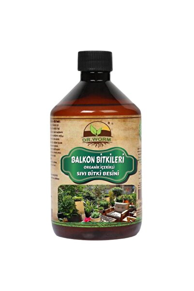 Dr.Worm Balkon Bitkileri İçin Sıvı Besin 500 ml - Çiçek Açtıran Vitaminli Sıv...
