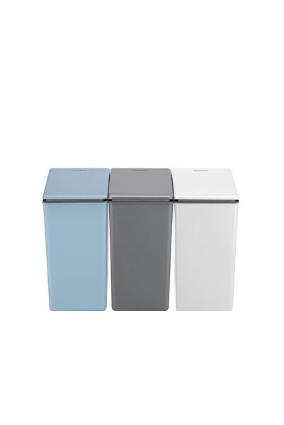 FACKELMANN Oslo waste bin, for kitchen, office or bathroom, Touch-Open system – 40 L