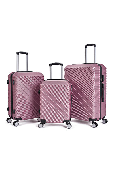 LİMRA A travel bag set consisting of 3 luggage bags in various sizes, made of strong and lightweight materials.