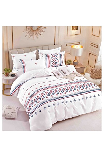 MHR Bed linen set, 4 pieces for single bed, Finet cotton, Multicolor