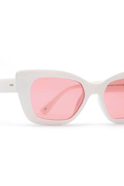 INVU Women's Cat-eye polarized sunglasses, White/Pink