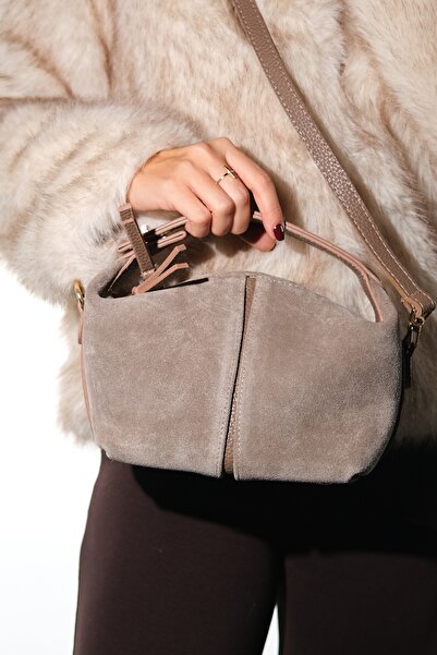 LuviShoes Island Mink Suede Genuine Leather Women's Shoulder Bag