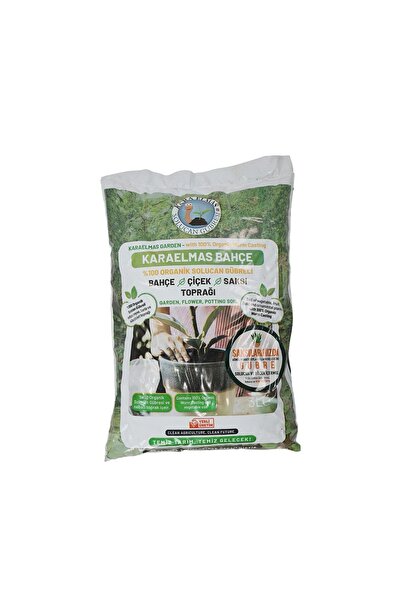 KaraElmas Organik Tarım Poşette Solucan Gübreli Toprak 3 Lt