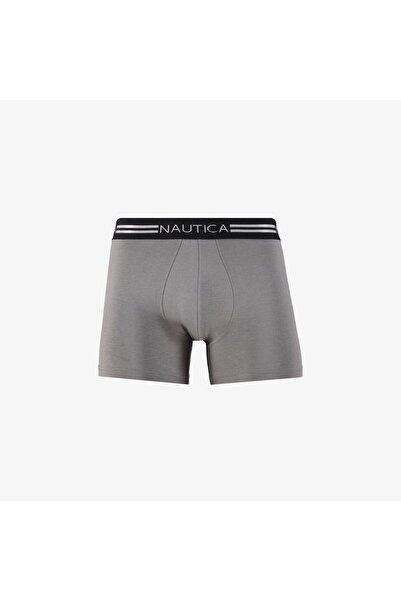 Nautica Men's Gray Standard Fit 3-Piece Boxers