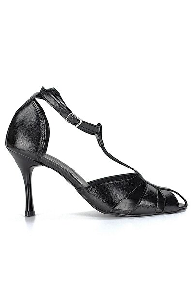 Gökhan Talay Princess Women's Classic Heeled Shoes Black Patent Leather